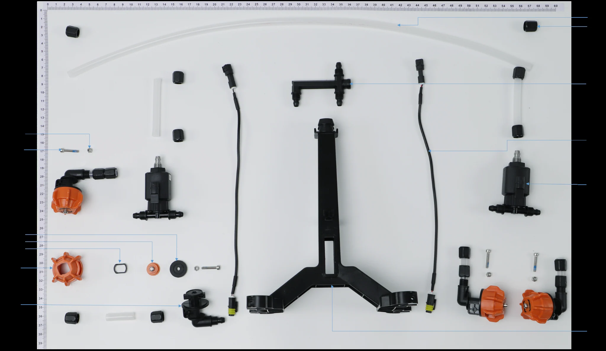 Diagrama de partes M1 Spray Lance DJI Agras T30