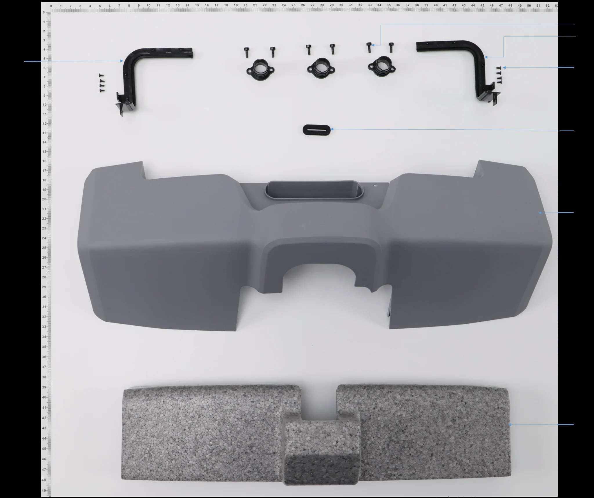 Diagrama de partes Carcasa trasera DJI Agras T30