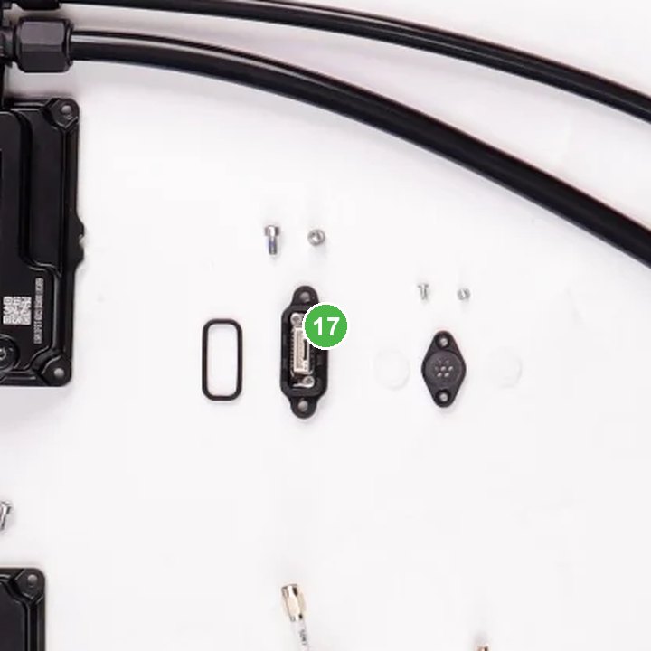 Barómetro Módulo -T40 señalada con el número 17 en el diagrama de despiece del DJI Agras T20P