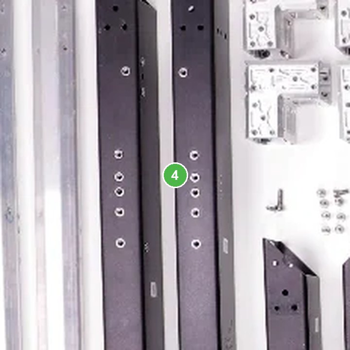 Tubo Aluminio Cuadrante Lh - T40/T20P señalada con el número 4 en el diagrama de despiece del DJI Agras T20P