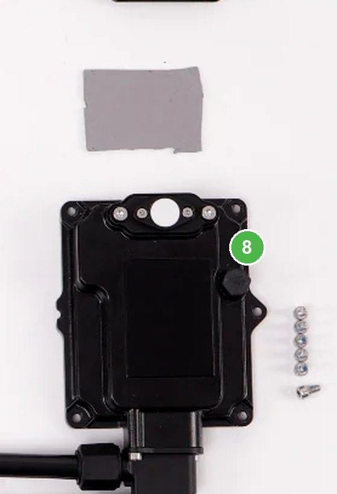 Controladora de Vuelo T40/T20P señalada con el número 8 en el diagrama de despiece del DJI Agras T40