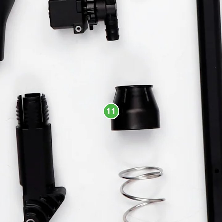 Módulo de Válvula Solenoide señalada con el número 11 en el diagrama de despiece del DJI Agras T100