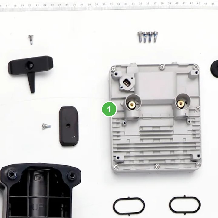 Módulo ESC señalada con el número 1 en el diagrama de despiece del DJI Agras T100