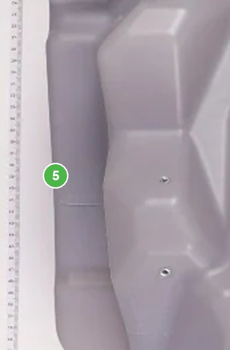 Tanque de 20 Litros - T20P señalada con el número 5 en el diagrama de despiece del DJI Agras T20P