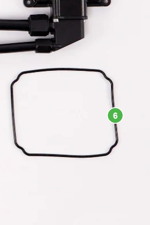 Empaque de Módulo Avionica T40/T20P señalada con el número 6 en el diagrama de despiece del DJI Agras T40
