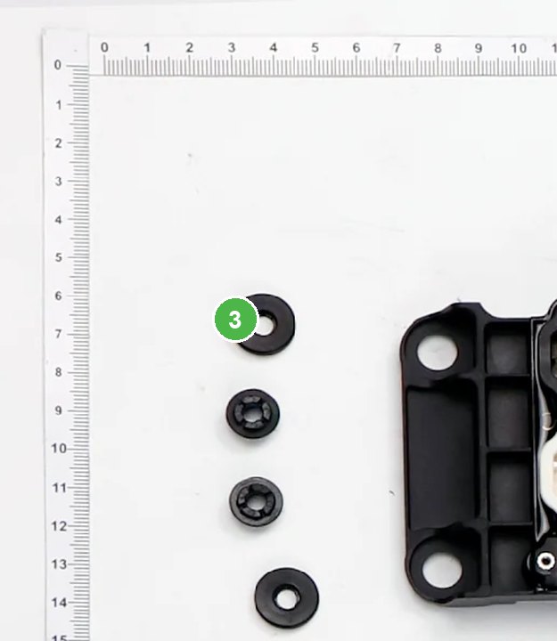 Anillo B de Tarjeta de Distribución - T40 señalada con el número 3 en el diagrama de despiece del DJI Agras T100