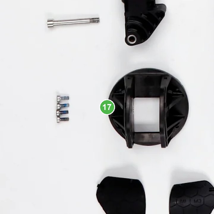 Resorte de Compresion señalada con el número 17 en el diagrama de despiece del DJI Agras T100