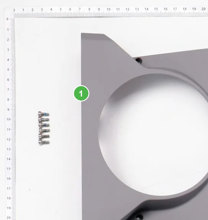 Cubierta Superior de la Carcasa Frontal señalada con el número 1 en el diagrama de despiece del DJI Agras T70P