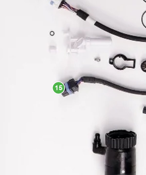 Cable de Bomba T40 señalada con el número 15 en el diagrama de despiece del DJI Agras T20P
