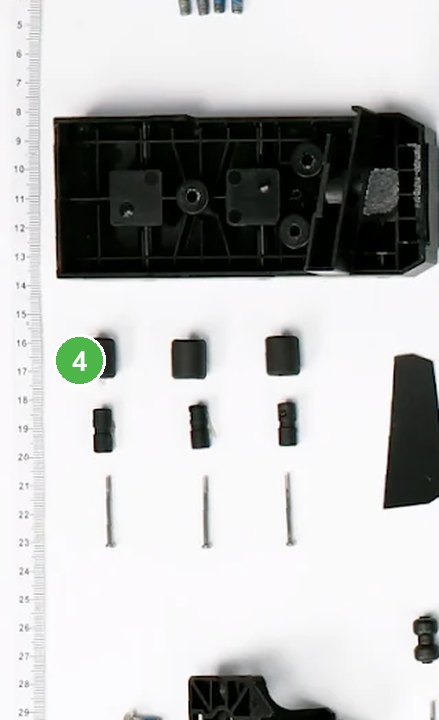 Rodillos de Tanque - T30 señalada con el número 4 en el diagrama de despiece del DJI Agras T25